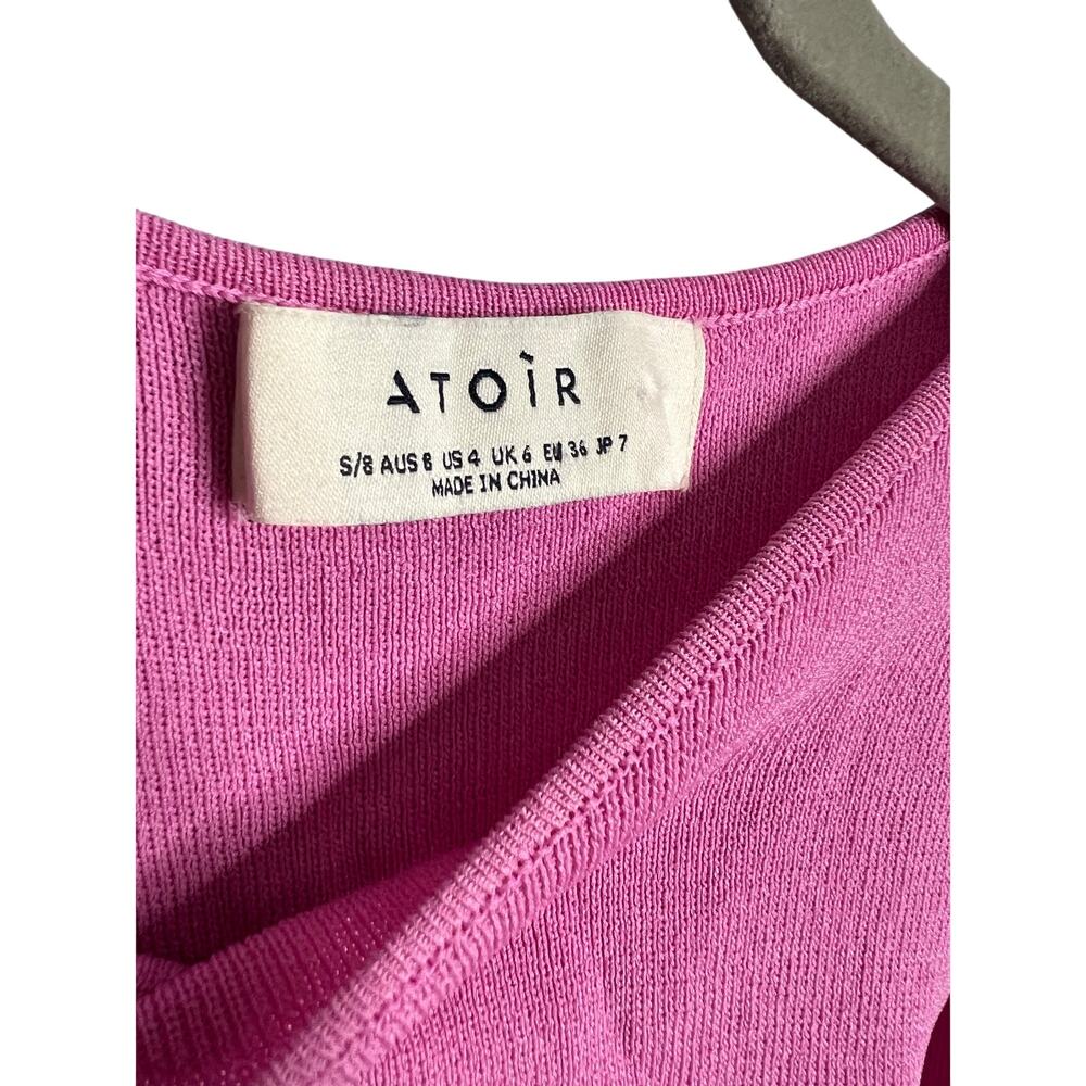 Atoir Revolve Whitehaven Knit Mini Dress Pink Small 4 - Picture 6 of 9